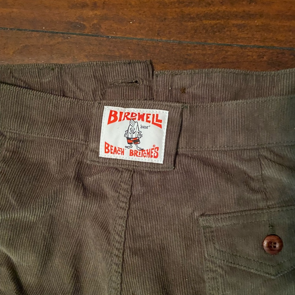 Birdwell Green Cargo Shorts Cotton Blend Casual - Picture 2 of 7
